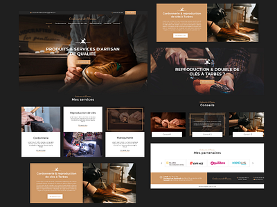 Landing page for shoe repair