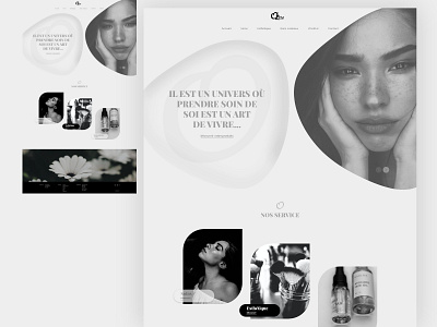 Beauty Product Website branding design graphic design illustration logo typography ui ux vector website