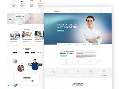 Web site design: landing page home page ui