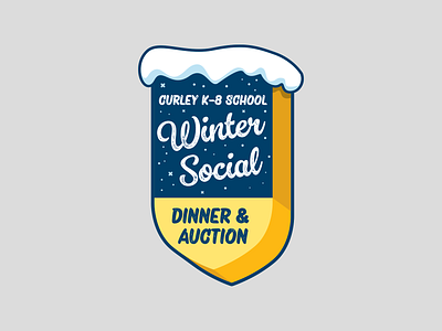 Curley School Winter Fund Raiser Badge