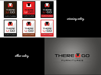 There U Go Furnitures branding design logo