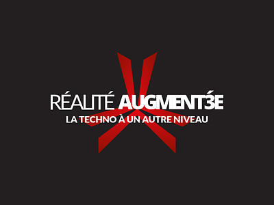 Logo Realite Augmentee black logo podcast red