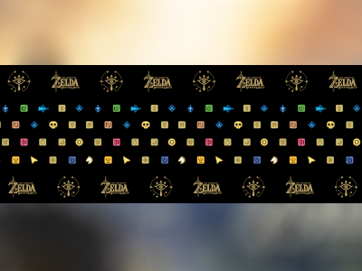 Zelda Breath of the Wild Tape fan art pattern zelda