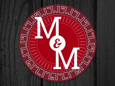 M & M Coaster coaster illustration logo playoff
