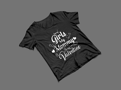 Mummy valentines t-shirt design