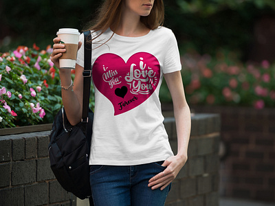 I love you quote t shirt design for valentines day 2022