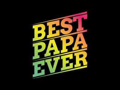 Best papa ever t-shirt design template