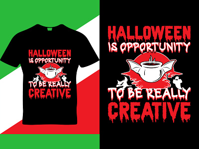 Halloween T-shirt Design print ready