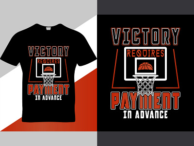 Basketball quote t shirt design template