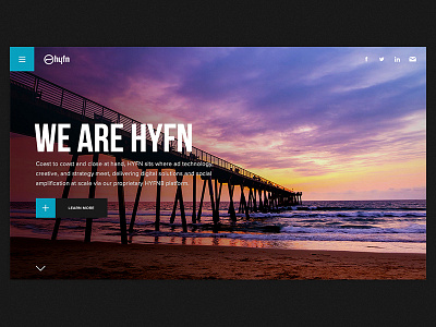 We Are HYFN agency creative design desktop flat ui html5 mobile portfolio responsive timeline typography web design