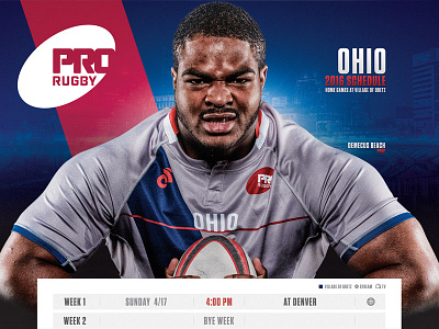 Pro Rugby Poster design logo photo photography photoshop poster print rugby schedule sports