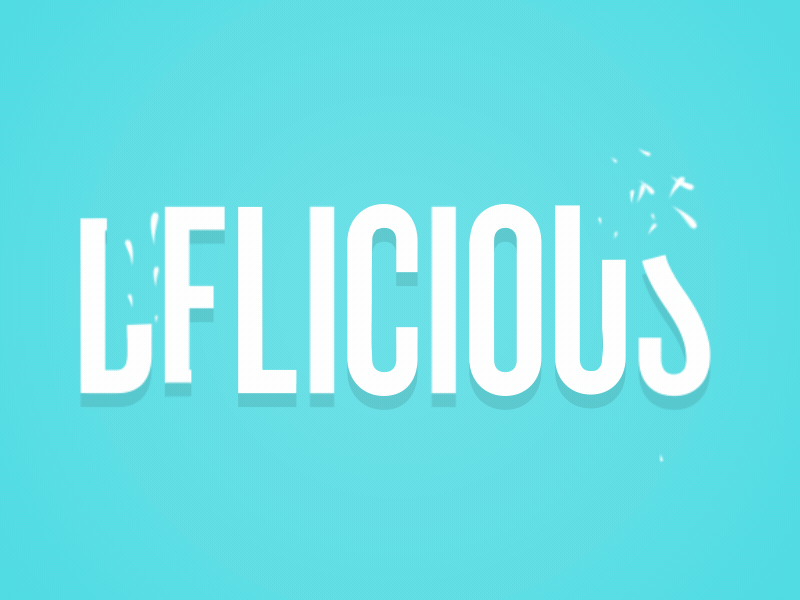 Delicious after effects animation gif motion sprite type typography