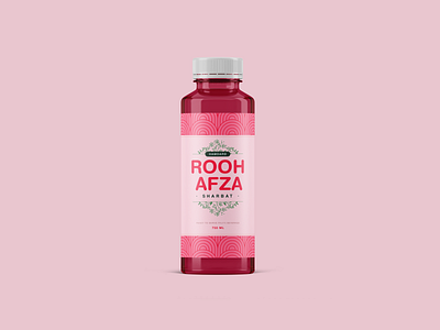 Roohafza - Packaging Redesign bottle branding concept design famous graphic design hamdard label logo mockup package design packaging rebranding redesign roohafza sticker vector
