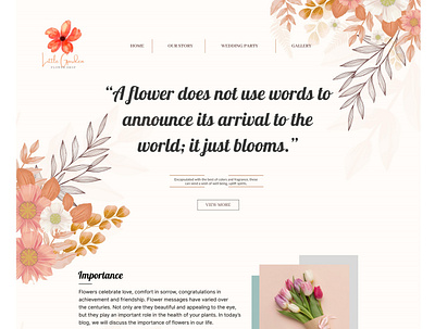 Little Garden app design behance bouquet design flowers fresh illustration nature ui uiux uiuxdesigner user research web design