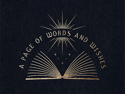 A Page of Words and Wishes Primary Logo