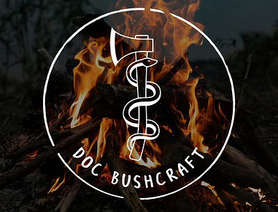 Doc Bushcraft Primary Logo adobe illustrator axe logo bushcraft bushcraft logo design graphic design illustrator logo logo design logo designer png vector wilderness wilderness logo