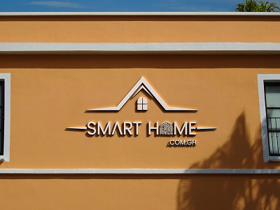 Logo for #SmartHome 3d branding graphic design logo