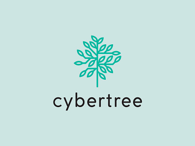 cybertree brand branding business cyber digital growth icon illustration inspiration internet lettering logo logo design logotype professional tech technology tree type typography