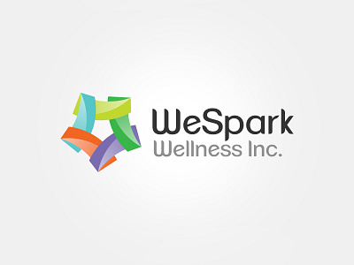 WeSpark Wellness brand branding clean color corporate health health care icon illustration incorporated inspiration logo logotype medical professional simple symbol type typography wellness