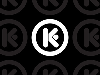 Circle K&F brand branding circle corporate dj eccentric electronic icon iconography logo logotype modern monogram music musician professional simple symbol type typography