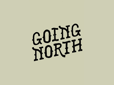 Going North adventure brand branding camp camping explore flight hand drawn handlettering hiking hipster illustration logo logotype north northern rustic travel type typography