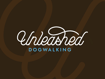 Unleashed animal brand branding clean dog font grooming handlettering handtype handwriting inspiration lettering logo logotype pets photography professional script type typography