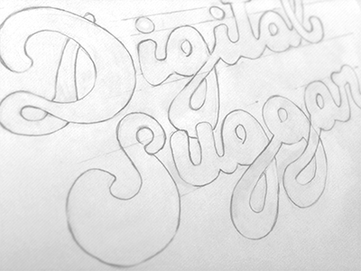 01 Digital Suggar brand calligraphy handwritten sugar