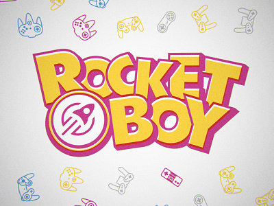 RocketBoy 90s boy console game logo n64 nes nintendo playstation retro rocket video