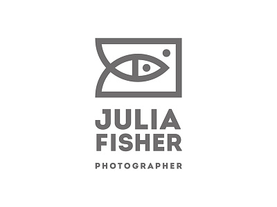 Photographers' Logo aquarium branding bubble camera fish fisher intro lens lines logo luxury minimalism