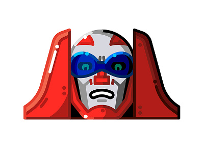 Turbo | Gobots design flat gobots guardian head icon lines machine robo robot sticker transformers