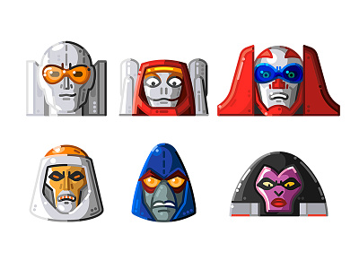 Challenge of the Gobots design flat gobots guardian head icon lines machine robo robot sticker transformers