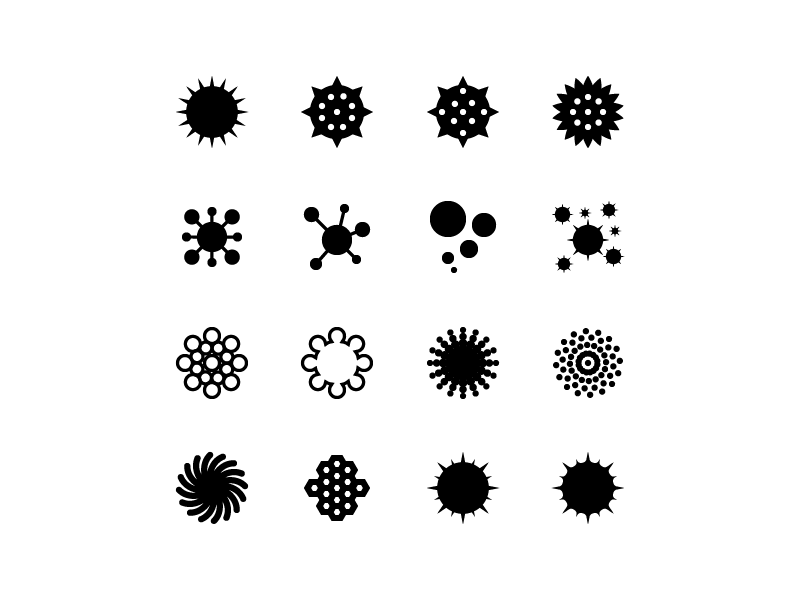 An exploration of pollen icons by Steve O'Connor on Dribbble