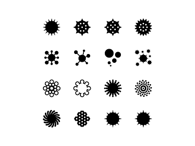 An exploration of pollen icons app icon pollen summer vector