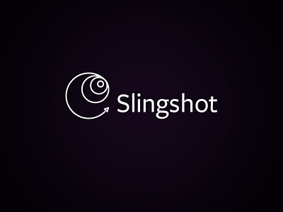 Slingshot logo branding logo mark rocket slingshot spaceship