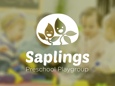 Saplings playgroup logo education kids logo plants playgroup sapling school