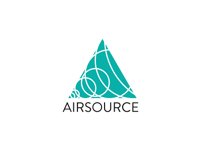 Airsource logo branding circles geometry logo mobile triangle