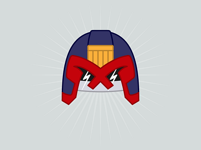 Judge Dredd helmet helmet illustration judge dredd playoff rebound vector