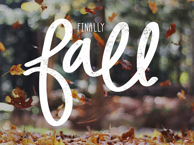 Finally Fall - Personal Social autumn fall hand lettering letters promotion script social media type typography