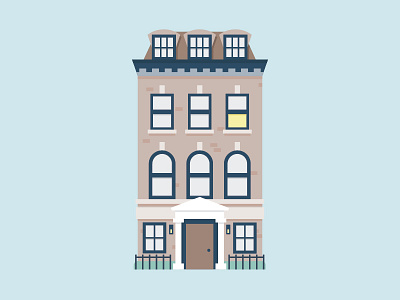 001 – 111 E 78th Street // Upper East Side apartment architecture building color house illustration new york city upper east side