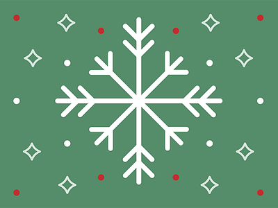 Let it snow christmas flake green holiday illustration red santa snow snowflake snowy stars white
