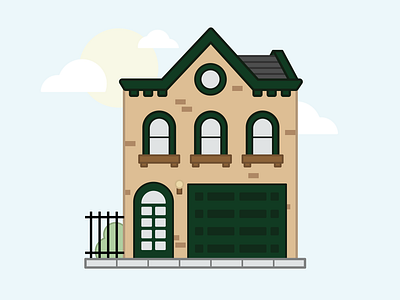 Tiny Brooklyn Home brooklyn home house illustration new york new york city nyc thicklines