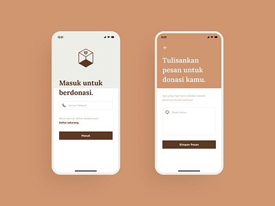 Donation App app branding clean design donation minimal minimalist mobile simple typography ui uidesign ux uxdesign