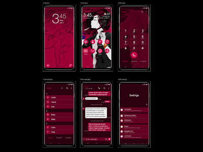 Samsung Theme Design Project android galax samsung smartphone theme ui
