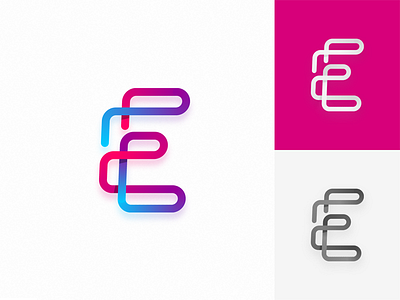 E Letter Logo Design.