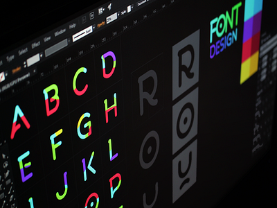 New Font Design Process. ✍️✌️ ai corel font illustration vector vector design