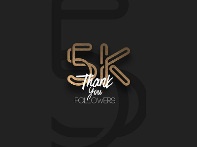 5K 5k ai corel follow illustration illustrator instagram logo logotype typography vector vector design