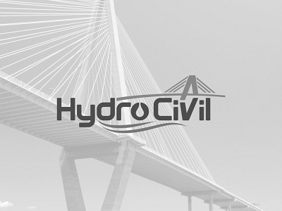 Hydro Civil Logotype ai bridge building civil civilization corel hydro icon illustration illustrator logo logotype vector vector design water
