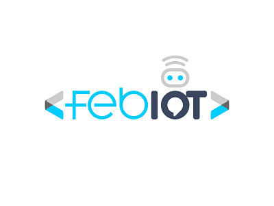 Febiot Logo Design (internet of things) illustrator iot logo logotype robot