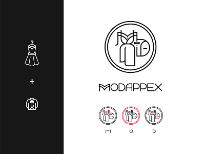MODAPPEX Logo Design clothing cloths corel dress fashion fashion industry illustrator logo logotype luxury mode modeappex wedding لوگو لوگو فارسی لوگوتایپ