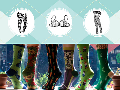 Sock Shop Icons graphic design hoisery iconography icons iconset illustration lingerie shoes small business socks web design